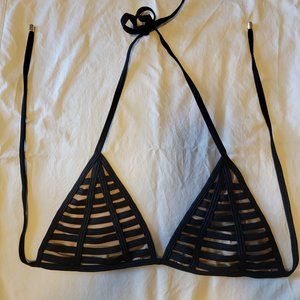 Bikini Bottom & Triangle Top - Beach Bunny Black